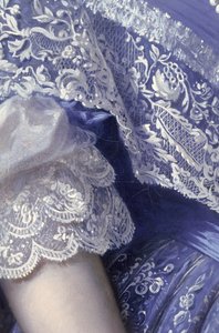 Retrato de una mujer (detalle) de Franz Xaver Winterhalter